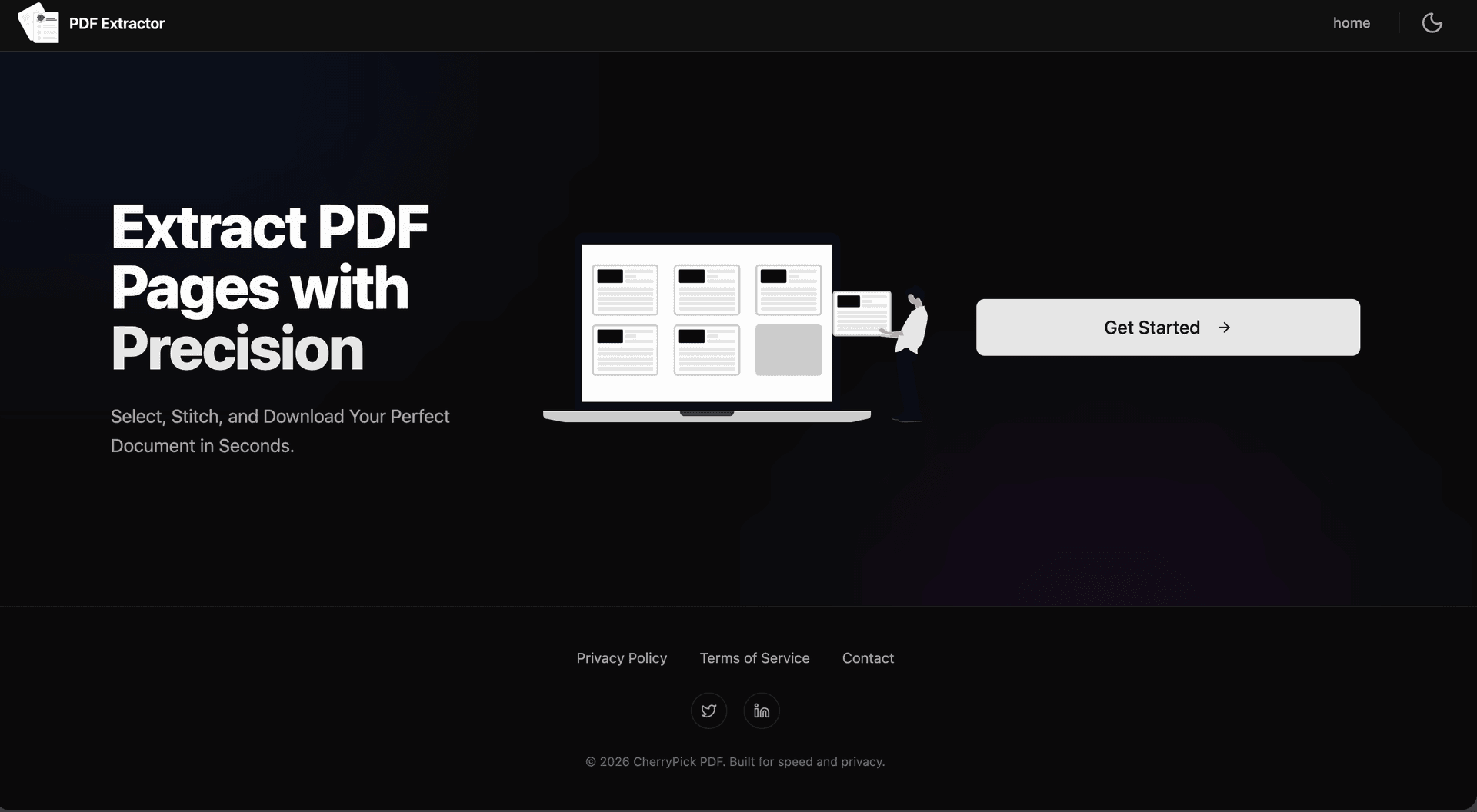 PDF Extraction screenshot